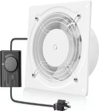 HG Power 6 Inch Exhaust Fan, 308CFM Wall Exhaust Fan for Kitchen, Bathroom, Metal Extractor Fan for Attic, Garage, Window Ventilation, HVAC System