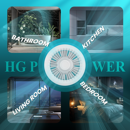 HG Power 6 Inch Reversible Bathroom Exhaust Fan with Remote Control, 3-Speed, 2-in-1 Intake & Exhaust, Low Noise Window Fan with Mesh Screen for Wall Ceiling Garage Basement Office Home, White